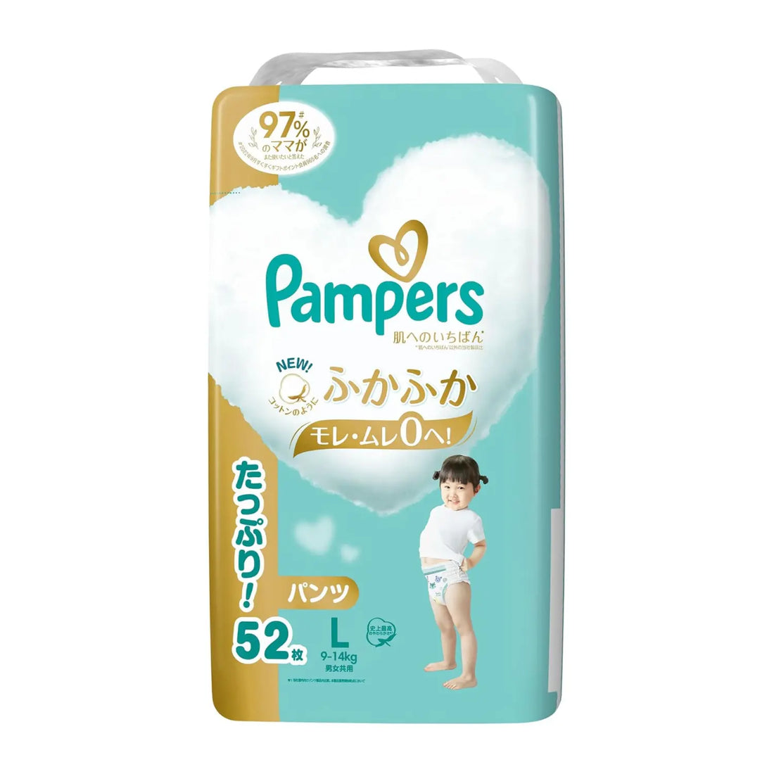 Pampers Premium Nappies JAPAN Pants L (9-14kg) 52pcs Value Pack