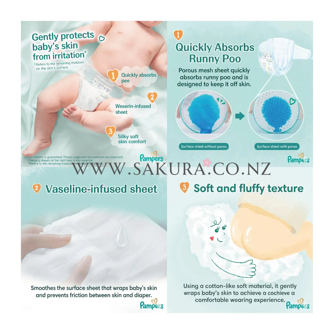 Pampers Premium Nappies JAPAN Tape NB (up to 5kg) 72pcs Value Pack