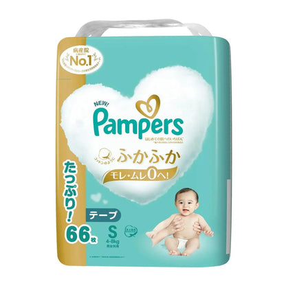 Pampers 帮宝适白金纸尿裤 （贴纸） S (4-8kg) 66 片超值装