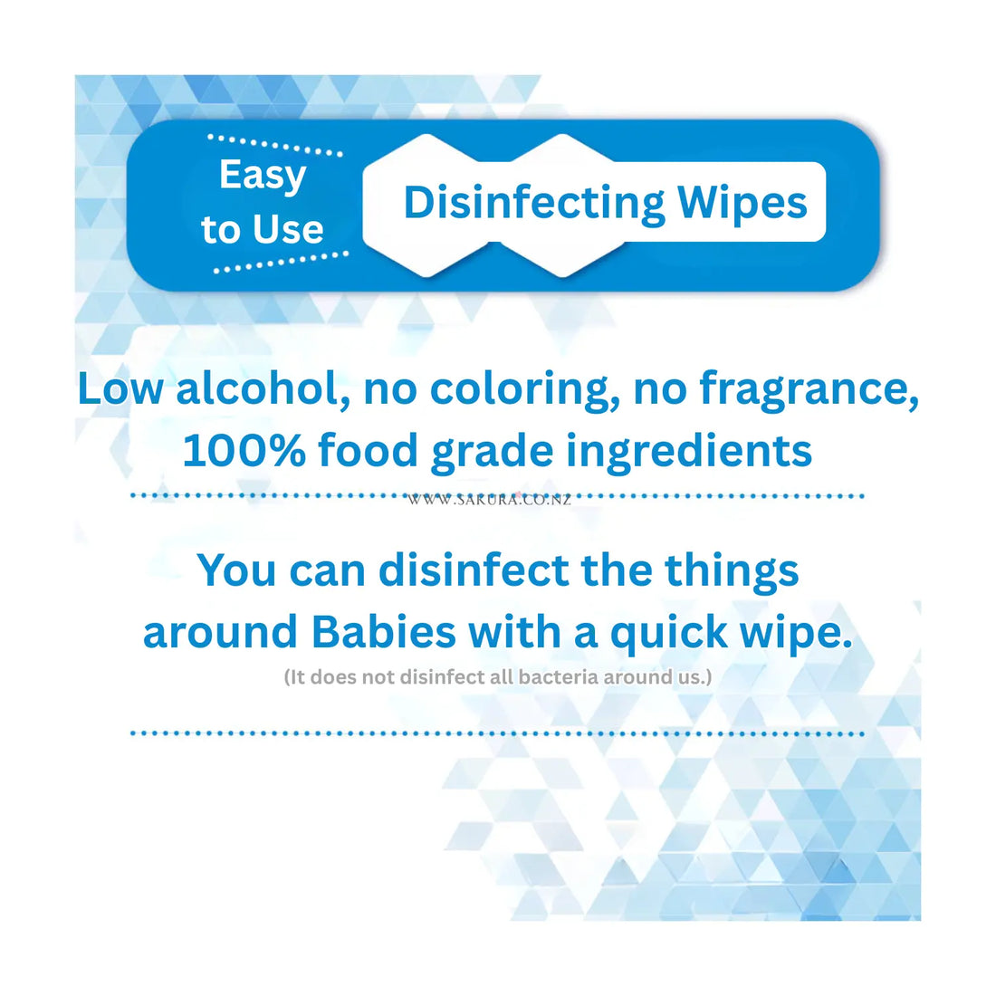 Pigeon 100% Food-Grade Ingredients Disinfectant Wipes 60pcs x 2packs