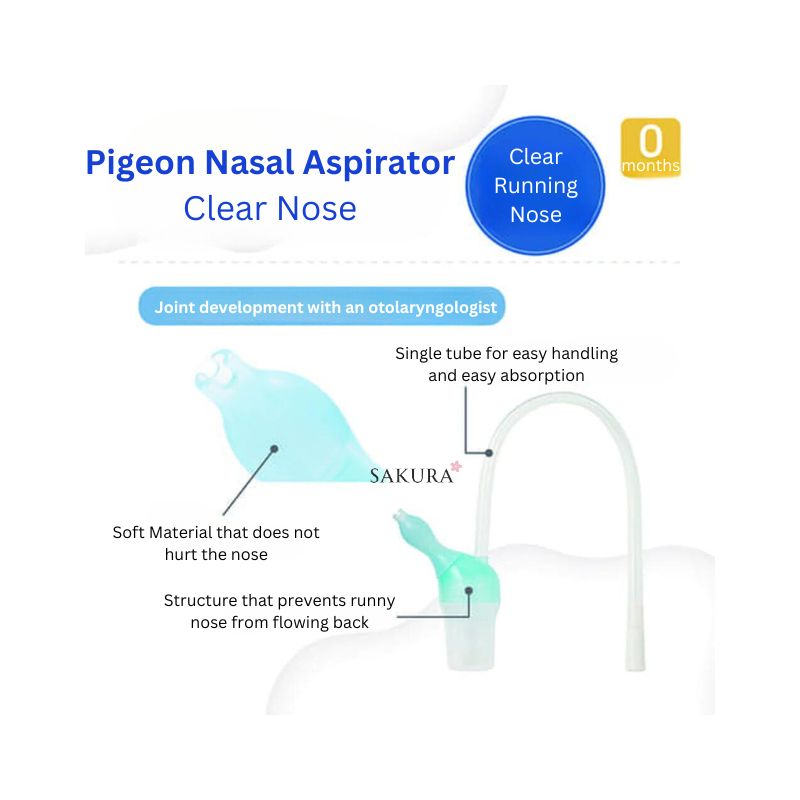 Pigeon Baby Blocked Nose Cleaner Nasal Aspirator (Newborn+)