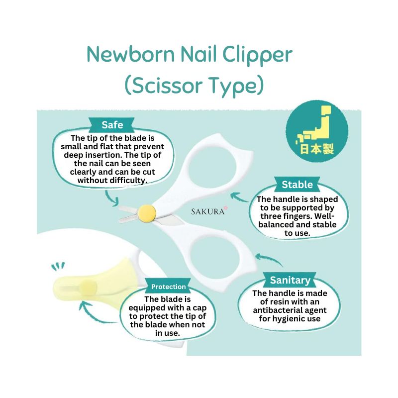 Pigeon Baby Care Set Nail Scissors, Comb &amp; Tweezer with Case (3months+)
