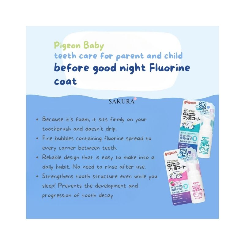 Pigeon Baby Fluorine Coat Before Bedtime (6 months+) - Strawberry 40ml