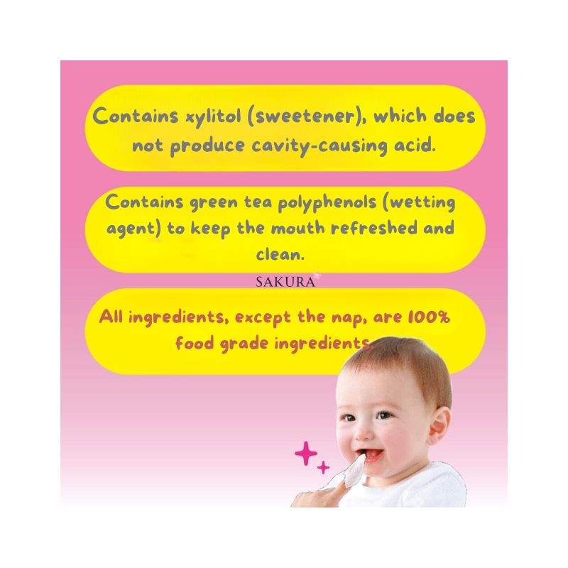 Pigeon Baby Tooth &amp; Gum Wipes (6 months+) - Strawberry 42pcs