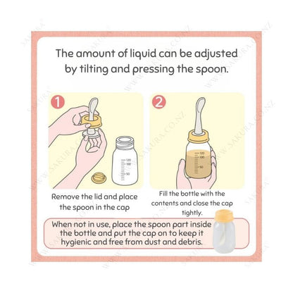 Pigeon Baby Weaning Bottle with Spoon 5month+ – Sakura NZ