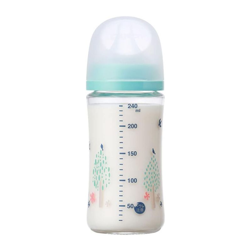Pigeon Breastfed Experience Third Gen (Latest version) Glass Feeding Bottle - Bear 160ml &amp; 240ml