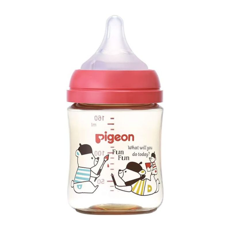 Pigeon Breastfed Experience Third Gen (Latest version) PPSU Plastic Feeding Bottle - Bear 160ml &amp; 240ml