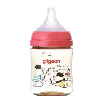 Pigeon Breastfed Experience Third Gen (Latest version) PPSU Plastic Feeding Bottle - Bear 160ml &amp; 240ml