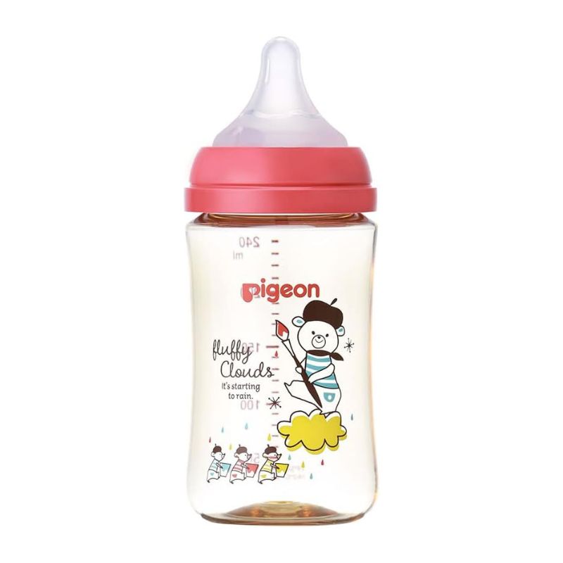 Pigeon Breastfed Experience Third Gen (Latest version) PPSU Plastic Feeding Bottle - Bear 160ml &amp; 240ml