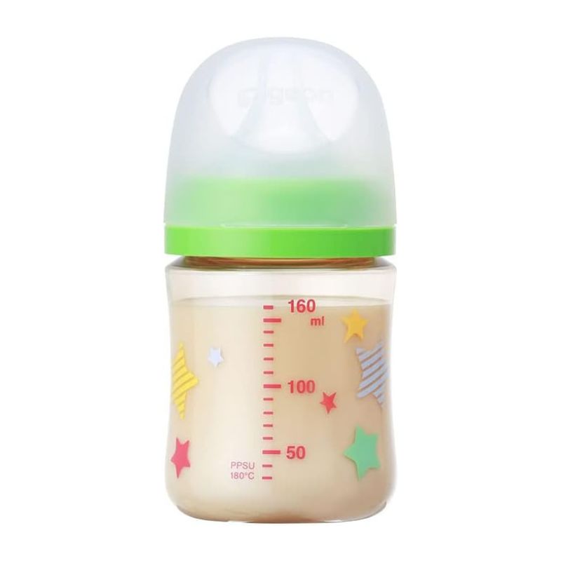 Pigeon Breastfed Experience Third Gen (Latest version) PPSU Plastic Feeding Bottle - Star 160ml &amp; 240ml