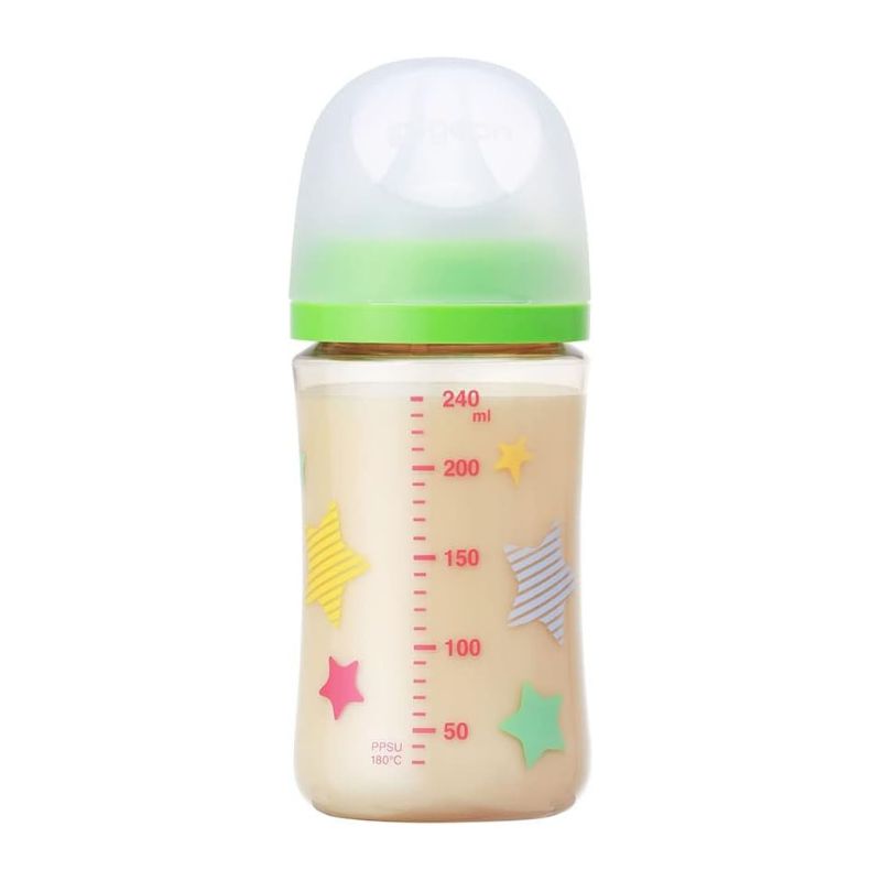 Pigeon Breastfed Experience Third Gen (Latest version) PPSU Plastic Feeding Bottle - Star 160ml &amp; 240ml