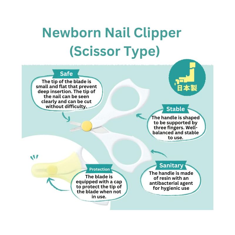 Pigeon Safety Baby Nail Scissors (Newborn+)