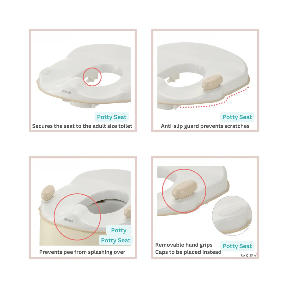 Richell 3-in-1 Potty &amp; Toilet Training Seat (12months-6years)