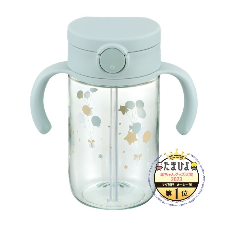 Richell Axstars 吸管杯（7 个月以上）浅蓝色 320ml