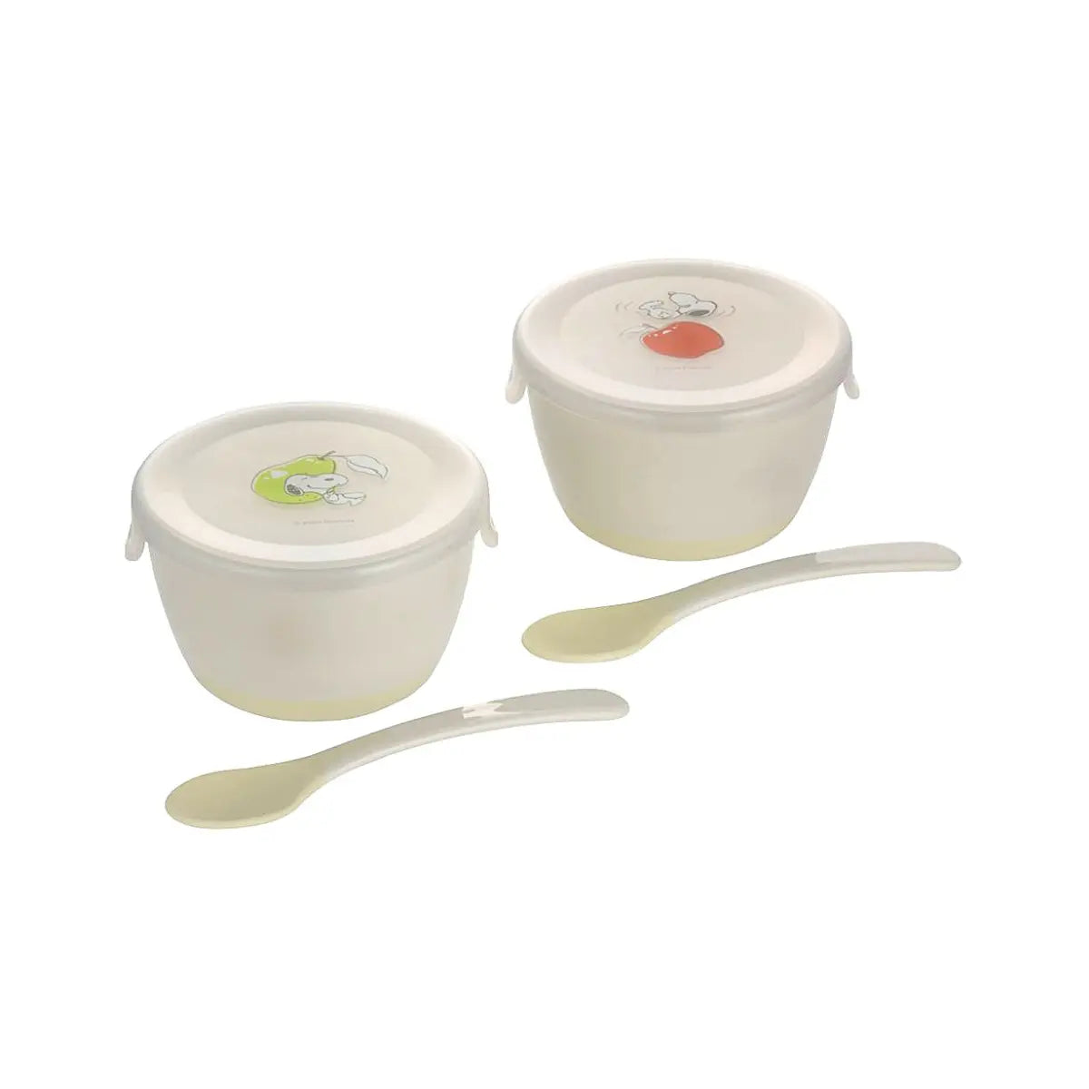 Richell Baby Food Cups with Lids &amp; Spoons are ideal for babies from 5 months. Easy to hold and scoop from, each cup includes its own spoon to keep foods separate. Microwave-safe with lids, stackable and marked with convenient measurement lines.
