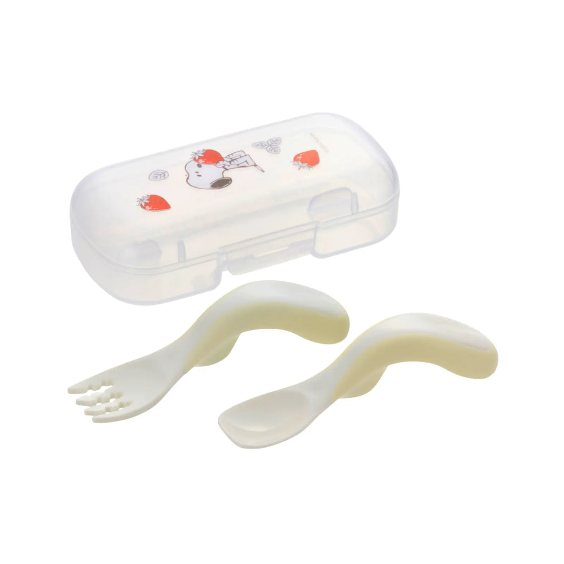 Richell Baby Spoon &amp; Fork Set with Case is designed to help toddlers practise self-feeding with easy-to-hold utensils for little hands. The spoon and fork support fingertip grip skills, while the handy carry case keeps them clean and convenient for outings.