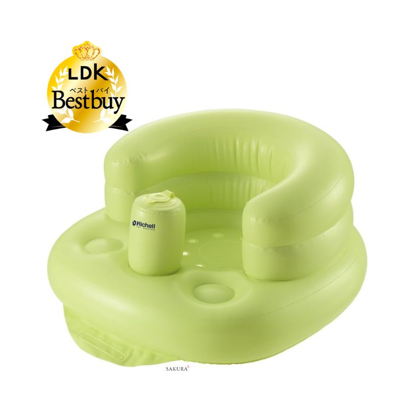 Richell Inflatable Baby Chair R (7-24months) Green