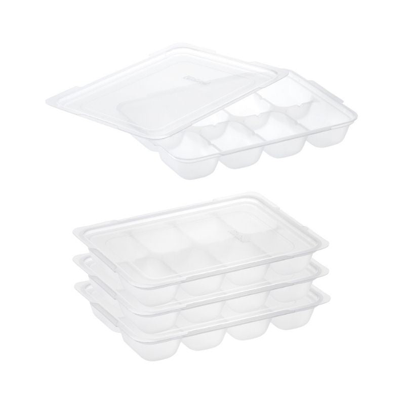 Richell Reusable Freezer Tray with Lid (8 x 25ml) 4pcs