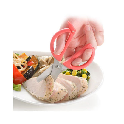 Richell Stainless Steel Baby Food Scissors with Case