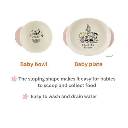 Richell Step Up Baby Tableware Set - Snoopy