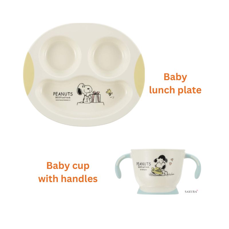 Richell Step Up Baby Tableware Set - Snoopy