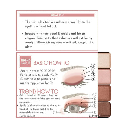 SANA Excel Skinny Rich Eye Shadow Palette - SR06 Sensual Brown