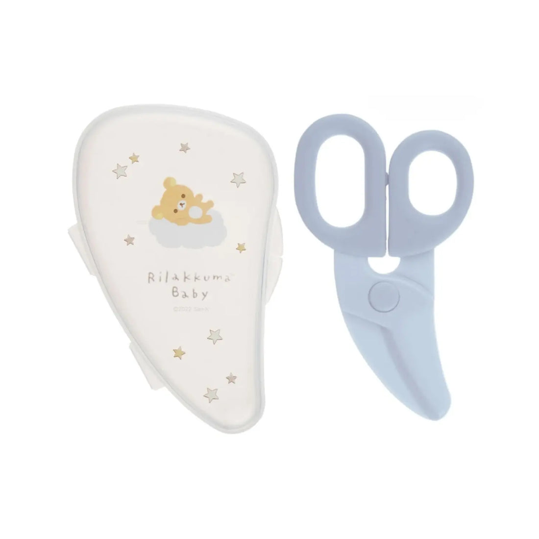 Skater Baby Food Scissors with Case - Blue