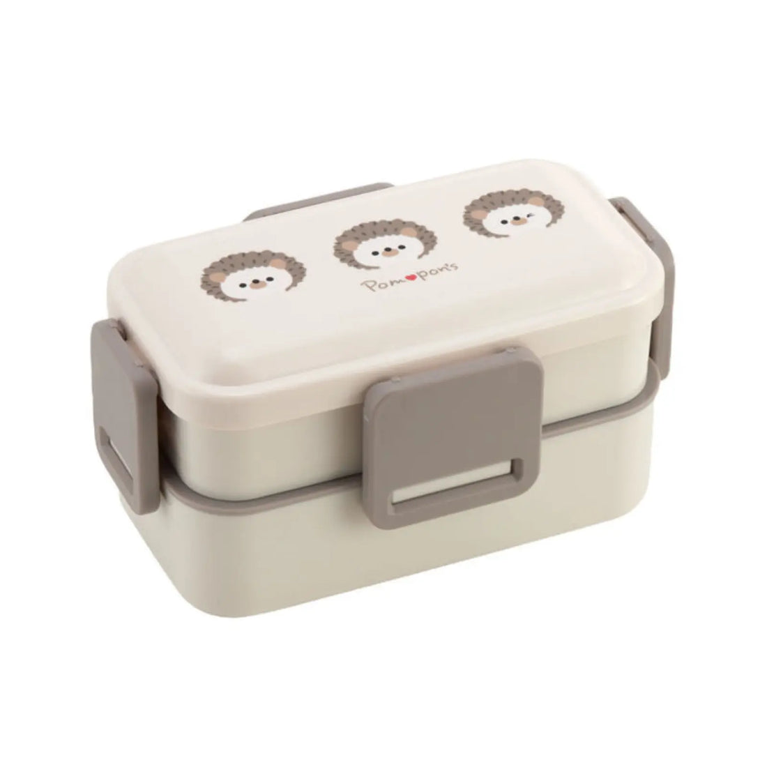Two-tier lunchbox with a dome-shaped lid to keep meals fluffy and appetising. Secure four-point locks help reduce leaks, with a high divider to separate dishes. Tiers nest together after use. Dishwasher safe and microwave safe without lids.