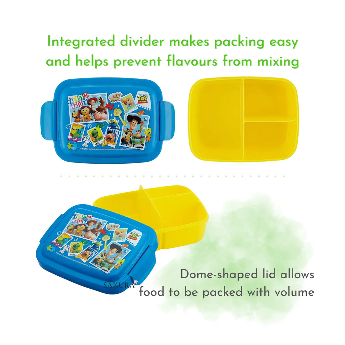 Skater Kids Lunchbox 840ml Blue Yellow