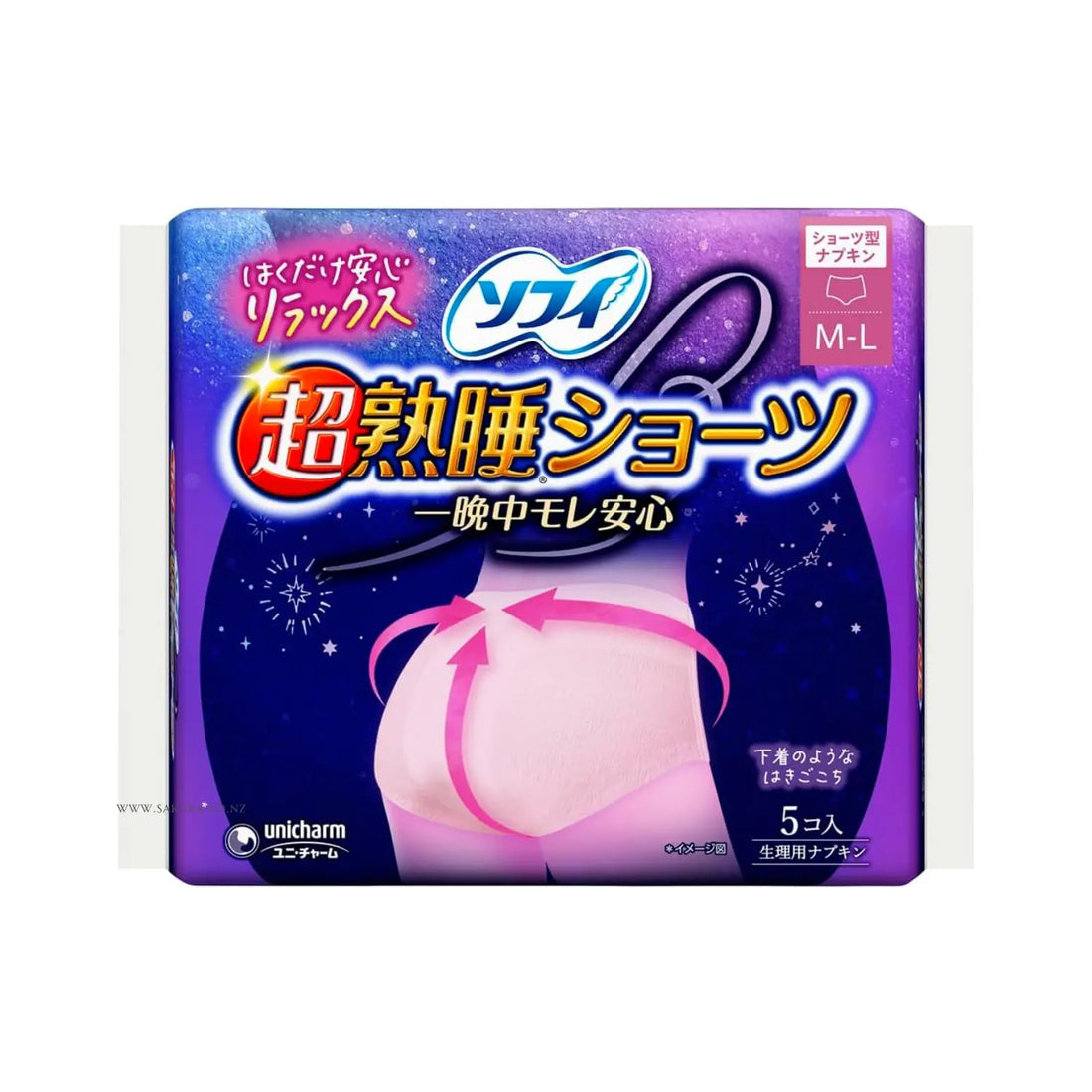 ユニ・チャーム ソフィ 超熟睡ショーツ 生理用ナプキン 特に多い夜用 M~L / XL