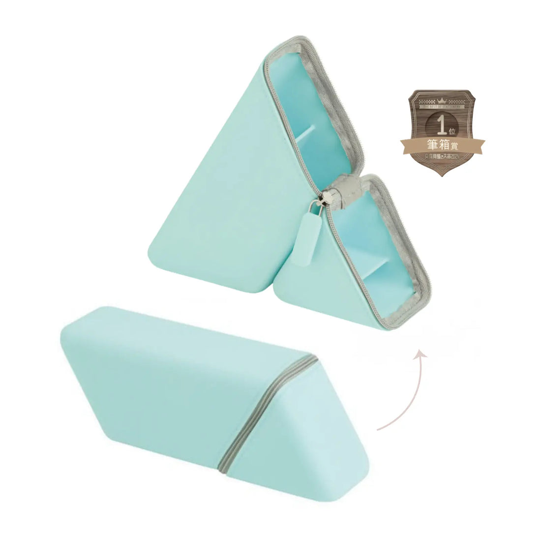 2-way silicone pencil case that transforms into a stable pen holder in seconds. Soft, smooth-touch material resists dirt, with magnetic stand, internal divider to stop pens sinking, slim desk-friendly design, and extra pocket for small stationery.