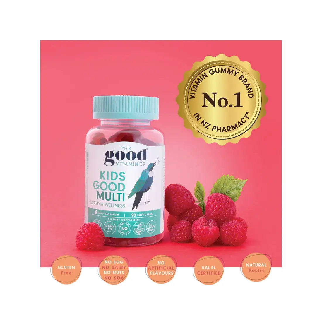 The Good Vitamin Co Kids Multi Vitamin Everyday Supplements-90 Gummies