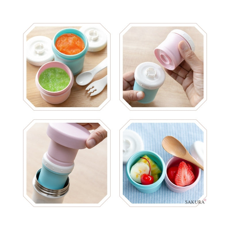 Thermos Vacuum Insulated Baby Food Case (130ml + 90ml)