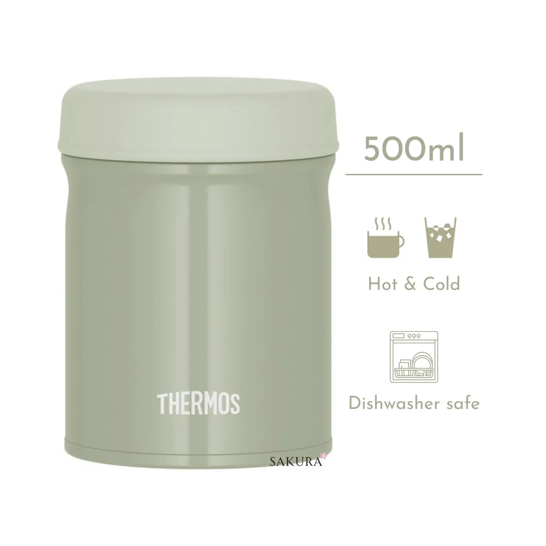 Keep meals hot or cold for 6 hours with this Thermos vacuum insulated food jar 500ml. Dishwasher safe, easy to open and clean. Perfect for school, work, or picnics.