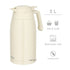 Sleek 2L Thermos Vacuum Insulated carafe with excellent heat/cold retention. Dishwasher-safe, easy to clean, leak-proof, one-touch pour, wide opening for ice. Perfect for home or office use. Ivory