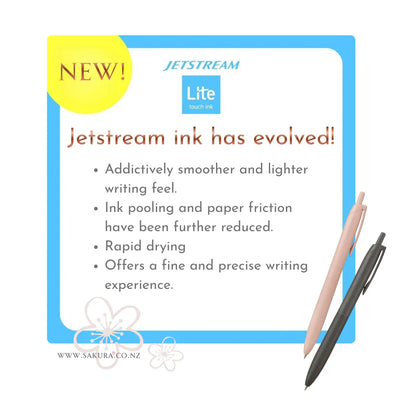 Uni Jetstream Lite Touch 墨水圆珠替换笔芯 0.5 黑色