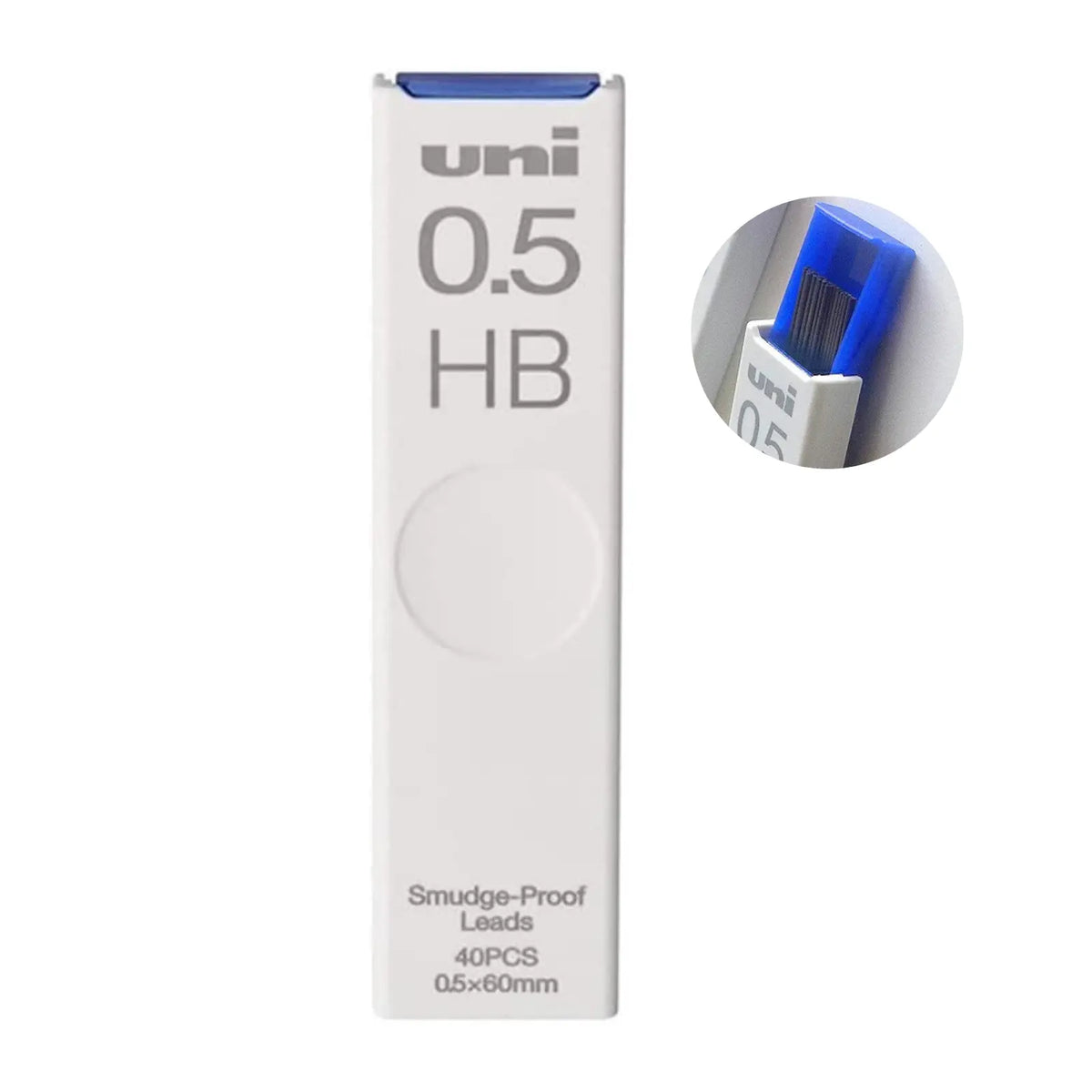 Smudge-resistant 0.5mm HB replacement leads deliver dark, clear lines with smooth writing and strong break resistance. High-adhesion formula reduces rubbing and transfer, helping keep notes tidy. Ideal for study, highlighting and everyday writing.