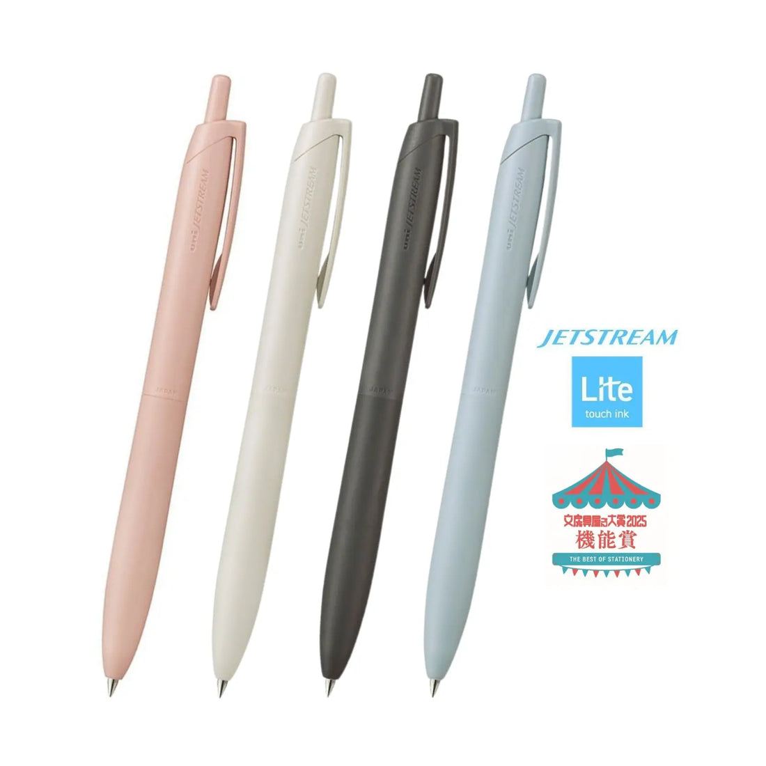 Ultra-smooth Jetstream 0.5mm ballpoint pen with Lite Touch Ink for lighter, effortless writing. Reduced friction and vibration deliver stable, low-stress strokes. Comfortable rubber grip, quiet click and durable clip make it ideal for everyday use at school, work or home.