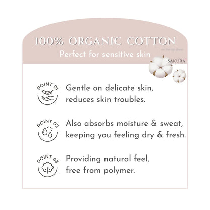 Unicharm Sofy Organic Cotton 100% Ultra Thin Sanitary Pads (21cm with Wings) 17pcs