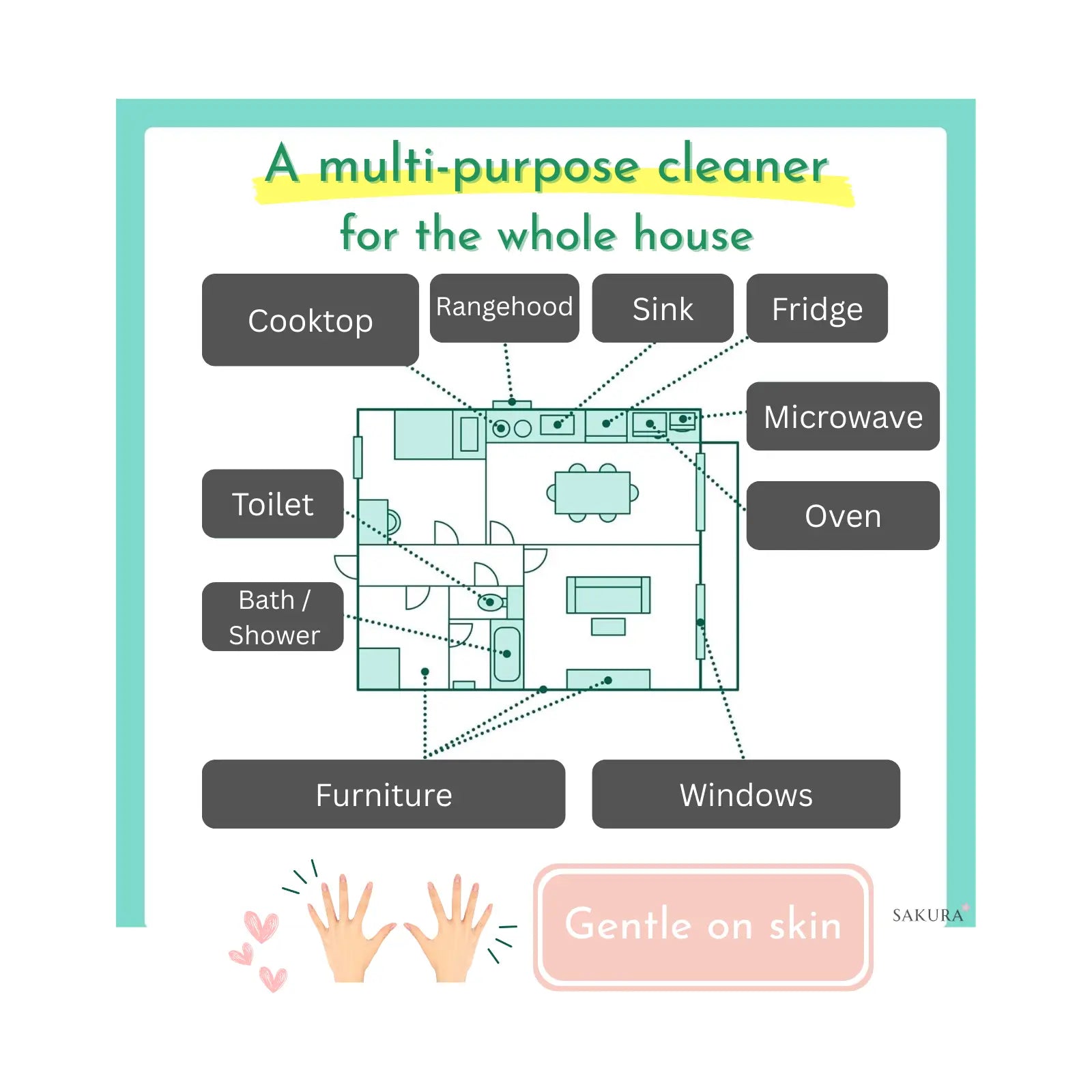 Utamaro Household All Purpose Cleaner Foam Spray 400ml