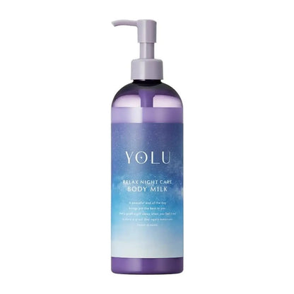 YOLU Moisturising Body Milk Relaxing Night Care provides rich overnight hydration to help prevent dryness and improve dull skin. Its lightweight, non-sticky texture leaves skin smooth and radiant, with a relaxing geranium and muguet fragrance. Free from parabens, alcohol and synthetic colourants.
