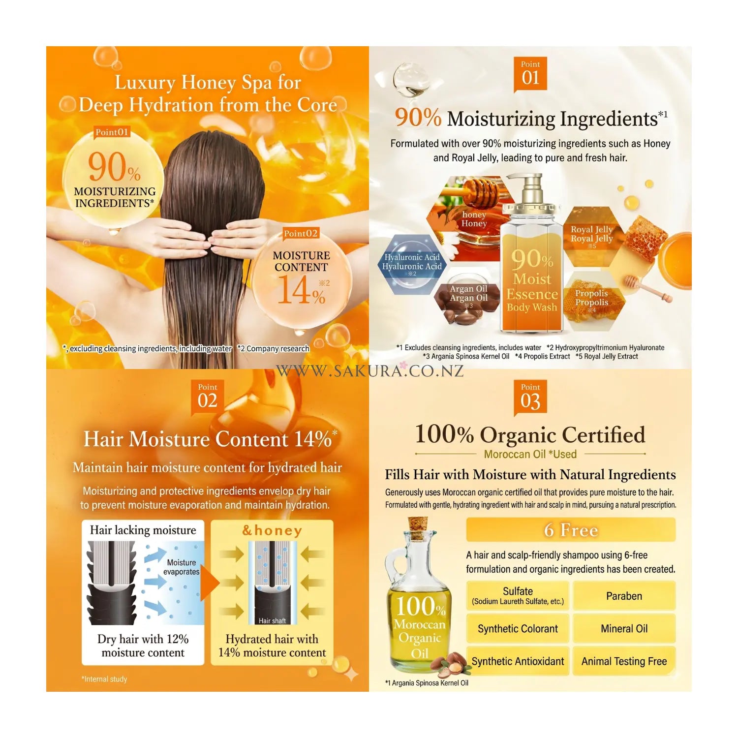 【Preorder】&amp;Honey Melty Moist Repair Hair Treatment Conditioner 455g - Rose Honey Scent