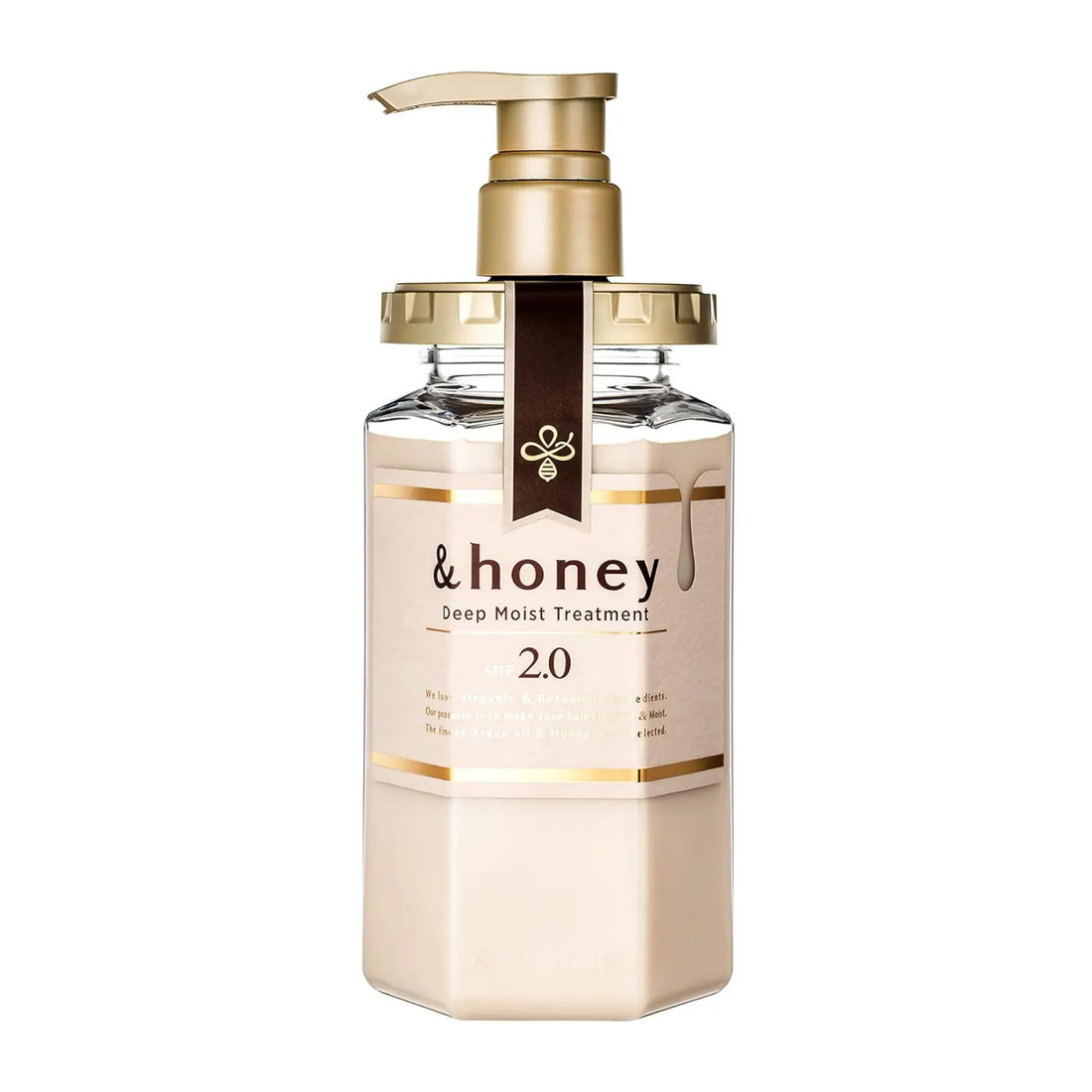 Luxurious honey-derived conditioner with 90% moisturising ingredients, organic argan oil, royal jelly, and hyaluronic acid. Gently locks in hydration, smooths frizz, and leaves hair silky.